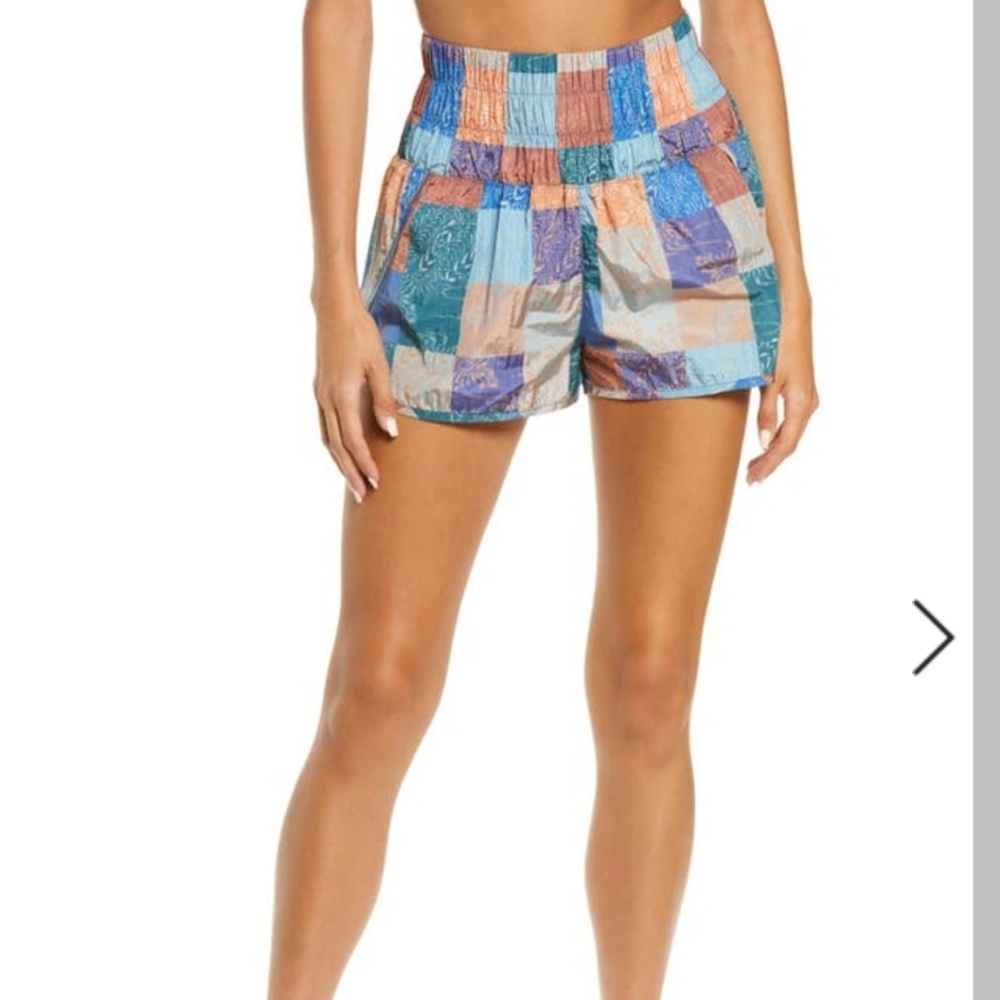 NWT Free People Movement The Way Home Shorts in Cobalt Combo - Picture 1 of 11